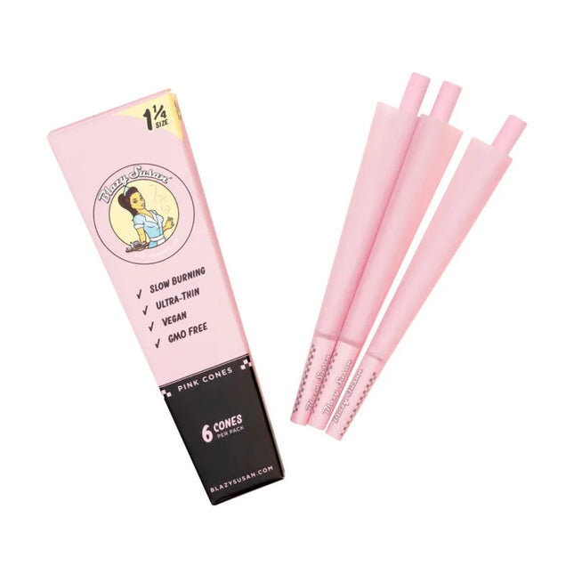 Blazy Susan Pink Cones Size 1 1/4 (6 Per Pack)