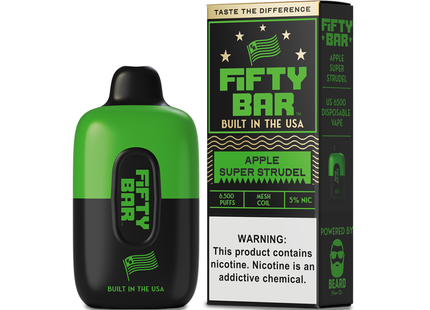 FIFTY Bar Black Series Made In USA 5% Disposable Rechargeable 16ml