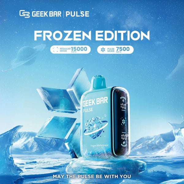 Geek Bar Pulse NEW Frozen Flavors 5% Full Screen Display Disposable