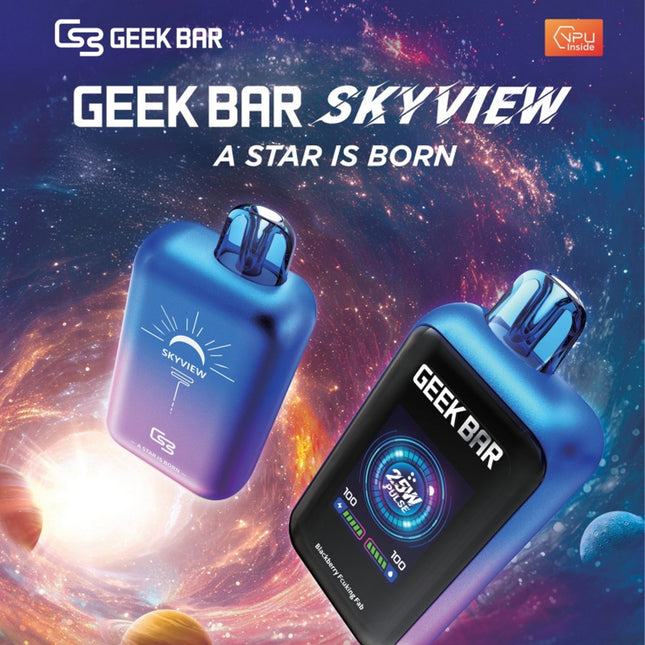 Geek Bar Skyview 25000 1.8" Smart Screen 25K Puffs 5% Disposable