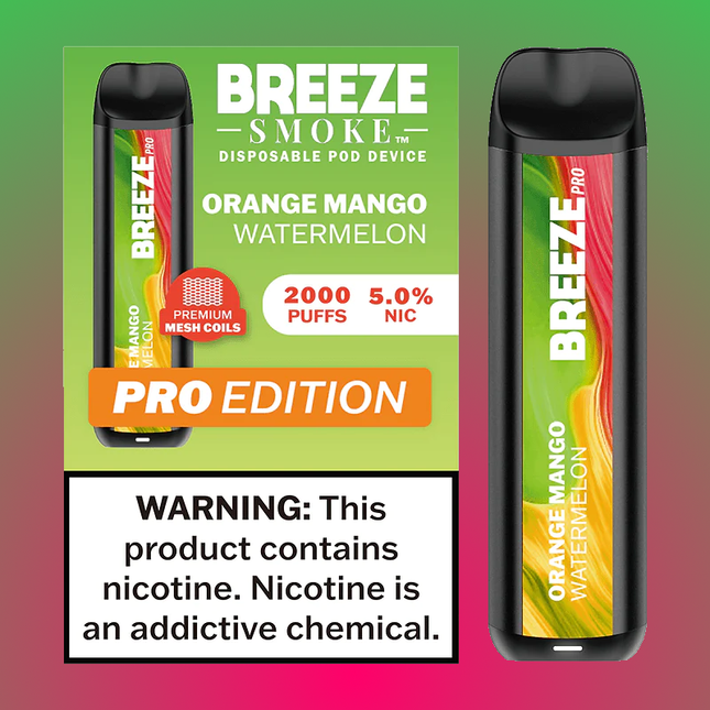 Breeze Smoke Pro 2000 Puff 5% Nicotine Disposable