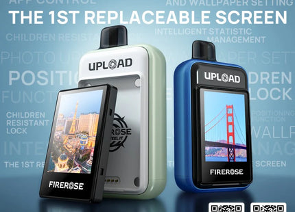 FIREROSE Upload 25K Puffs The First Replaceable Screen 5% Disposable