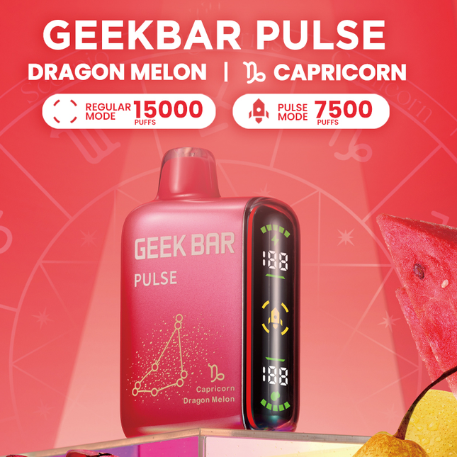 Geek Bar Pulse NEW Zodiac Flavors 5% Full Screen Display Disposable
