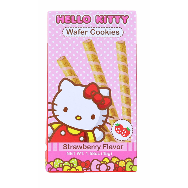 Hello Kitty Wafer Cookies Strawberry Flavor