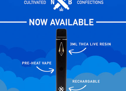 NYB THCA Live Resin 3ML Pre-Heat Vape