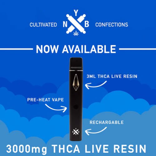 NYB THCA Live Resin 3ML Pre-Heat Vape