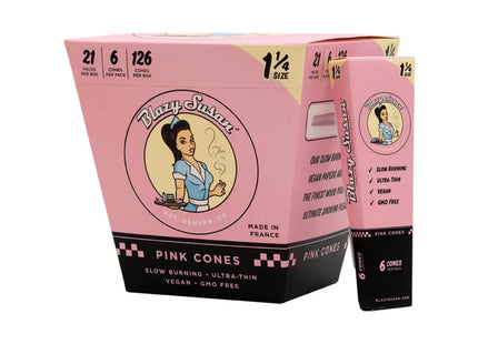 Blazy Susan Pink Cones Size 1 1/4 (6 Per Pack)