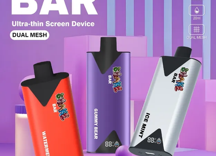 Shake Bar 9000 Puffs 5% Nicotine Digital Display Rechargeable