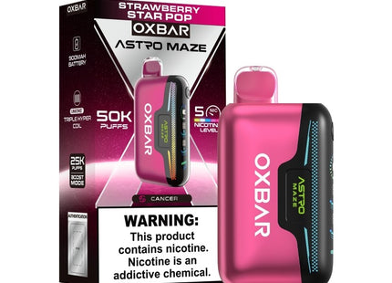 Oxbar Astro Maze 50K Adjustable Nicotine Disposable | Astrology Flavors